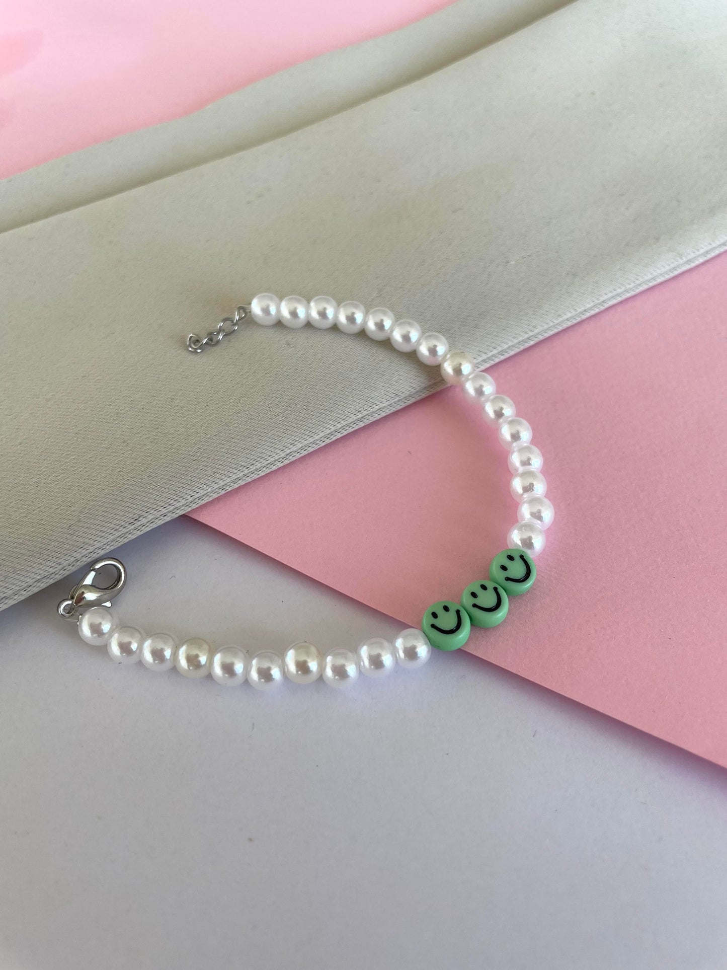 Triple Smile Pearl Bracelet